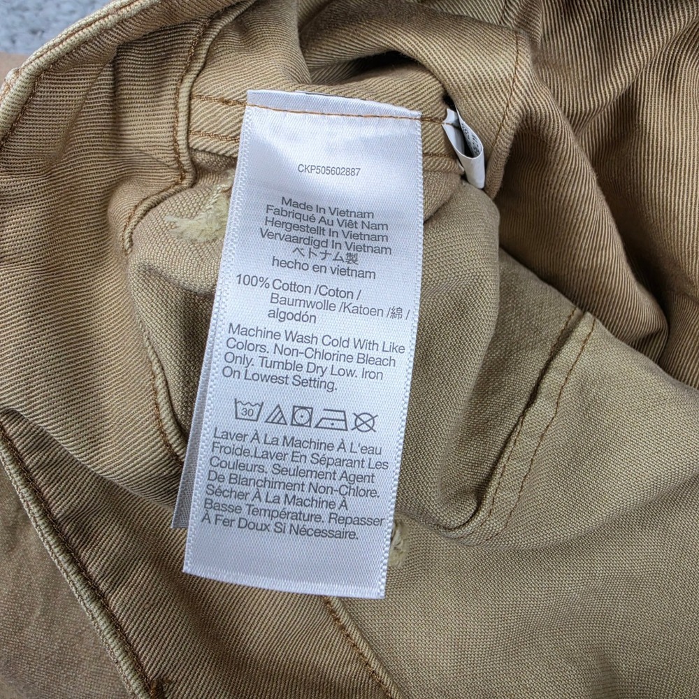 Madewell The Canvas Utility Pants Mens 36x30 Khaki Tan Cotton Straight Leg NWT - Picture 5 of 10